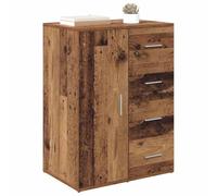 vidaXL Vitrina Madera Vieja 59 x 39 x 80 cm Madera contrachapada, Aparador rústico para Comedor, Unidad Rectangular de Almacenamiento, Elegante Acento para el hogar, Muebles duraderos