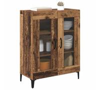 vidaXL Vitrina Madera Vieja 69,5 x 34 x 90 cm, Mueble Auxiliar Moderno, Unidad Rectangular, para salón y Comedor, práctico con Muchas estanterías, Madera de ingeniería