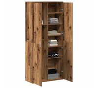 vidaXL Altillo Madera Vieja 80X35X180 cm Armario de Almacenamiento Rústico para Sala, Dormitorio, Oficina, Soluciones para el Hogar Alto y Elegante