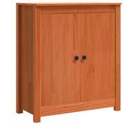 vidaXL Vitrina Marrón cera 70 x 35 x 80 cm Madera de pino , Almacenaje de pino moderno, aparador rectangular para comedor, mueble y práctico