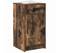 vidaXL Vitrina Roble Ahumado 40 x 40.5 x 75 cm Madera de ingeniería | Mucho espacio para tus cosas, Hecho para durar años, Se integra perfecto con la decoración actual