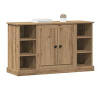 vidaXL Vitrina Roble Artesanal 100 x 35,5 x 60 cm Madera contrachapada, Aparador rústico, Almacenamiento Duradero de Madera para Sala, solución compacta, Organizador de Comedor multiestante