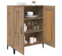 vidaXL Vitrina Roble Artesanal 69,5 x 34 x 90 cm Madera contrachapada, Almacenamiento Amplio, aparador Duradero, diseño Moderno, Armario Rectangular, Mueble Funcional para la Sala de Estar, Unidad de
