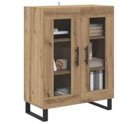 vidaXL Vitrina Roble Artesanal 69,5 x 34 x 90 cm Madera contrachapada, Almacenamiento Moderno para Sala, aparador Rectangular, Organizador práctico, Muebles Minimalistas, estantería compacta