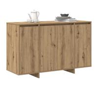 vidaXL Vitrina Roble Artisan 120 x 41 x 75 cm Madera contrachapada, Almacenamiento para Sala, aparador Rectangular Moderno, Mueble Funcional y Elegante para organizar tu Espacio