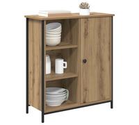 vidaXL Vitrina Roble Artisan 70 x 30 x 80 cm Madera de ingeniería