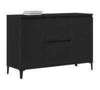 vidaXL Vitrina Roble Negro 104 x 35 x 70 cm Madera de ingeniería | ¡Hay un montón de espacio para todas tus cosas!, Un estilo moderno que le da vida a cualquier habitación,