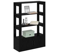 vidaXL Vitrina Roble Negro 30 x 80 x 119.5 cm Madera contrachapada, Buffet Rectangular Moderno, Armario de Madera para Guardar en Comedor, solución Funcional para hogar