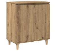 vidaXL Vitrina Roble Negro 60 x 35 x 70 cm Madera de ingeniería