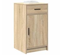 vidaXL Buffet de Roble de Sonoma con Acabado Mate Diseño Compacto Solución de Almacenamiento Interior para Comedor Incluye Puerta con Bisagra y Cajón Tradicional Muebles Modernos de Madera Tablero de