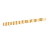 vidaXL Volante de Toldos para Estructura de 2.5 m en Amarillo y Blanco, 2.3x0.2 m. Solución de Sombra Duradera para Exteriores, con patrón a Rayas. Toldos para el jardín, protección Solar en casa.