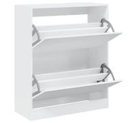 vidaXL Zapatero de madera de ingeniería Blanco 80x34x96,5 cm