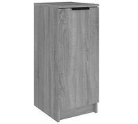 vidaXL Zapatero Armario Estantería Pasillo con Puertas Organizador Pared Adornos Jarrones Decoración de Madera Contrachapada Gris Sonoma