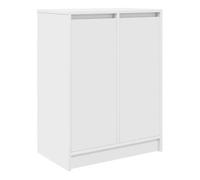 vidaXL Zapatero Blanco 57x34x76 cm Madera de ingeniería, Zapatero, Estante para Zapatos, Armario para Zapatos, Zapatero, Armario para Guardar Zapatos