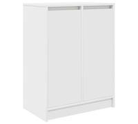 vidaXL Zapatero Blanco 57x34x76 cm Madera de ingeniería