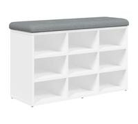 vidaXL Zapatero Blanco 82x32x50 cm Madera de ingeniería