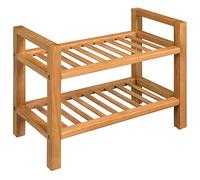 vidaXL Zapatero con 2 Estantes 50x27x40 cm Organizador Madera Roble Macizo
