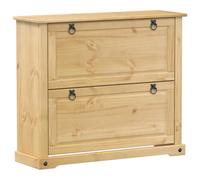 vidaXL Mueble Zapatero Corona Madera Maciza de Pino 99x32x85 cm, Mueble Zapatero, Armario de Zapatos, estantería de Zapatos, Armario Zapatero