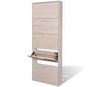 vidaXL Zapatero de Madera Color Roble con 5 Compartimentos