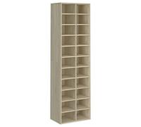 vidaXL Mueble zapatero de aglomerado Roble Sonoma 54x34x183 cm