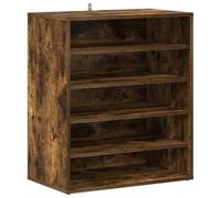 vidaXL Zapatero Organizador de Zapatos Soporte Armario Pasillo Almacenaje Estantería Muebles de Madera Contrachapada Gris Sonoma 60x35x70 cm