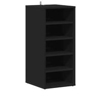 vidaXL Zapatero de Madera contrachapada Negro 31,5x35x70 cm