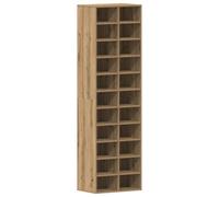 vidaXL Zapatero de madera contrachapada Roble artisian 54x34x183 cm
