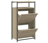 vidaXL Zapatero de Madera de ingeniería Roble Sonoma 60x34x112 cm