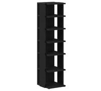 vidaXL Zapatero de Madera de Roble Negro 25x27x102 cm