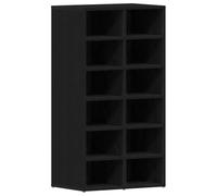 vidaXL Zapatero de Madera de Roble Negro 54x34x100,5 cm, Zapatero, Estante para Zapatos, Armario para Zapatos, Zapatero, Armario para Guardar Zapatos