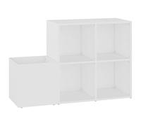 vidaXL Zapatero de Recibidor Organizador Zapatos Armario Pasillo Entrada Almacenaje Muebles Estantería Madera Contrachapada Blanco 105x35,5x70 cm