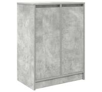 vidaXL Zapatero de madera industrial gris hormigón 57x34x76 cm
