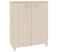 vidaXL Zapatero HAMAR Madera Pino Maciza marrón Miel 85x40x108 cm