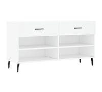 vidaXL Zapatero Madera de ingeniería Blanco 102x35x55 cm