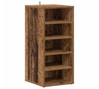 vidaXL Zapatero Madera de ingeniería Envejecida 32x35x70 cm