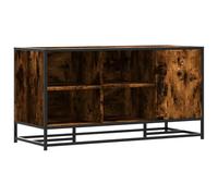 vidaXL Banco Zapatero Madera de ingeniería Roble Ahumado 100x40x53,5cm, Banco Zapatero, Asiento de Banco de Pasillo, Asiento de Pasillo