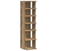 vidaXL Zapatero Madera ingeniería Roble Artisan 28x27x102 cm