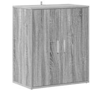 vidaXL Zapatero Organizador de Zapatos Soporte Armario Pasillo Almacenaje Estantería Muebles de Madera Contrachapada Gris Sonoma 60x35x70 cm