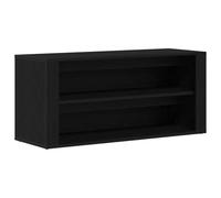 vidaXL Zapatero Roble Negro 100x35x45 cm Madera de ingeniería