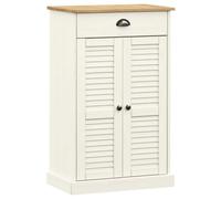 vidaXL Zapatero Vigo Madera Maciza de Pino Blanco 60x35x96 cm