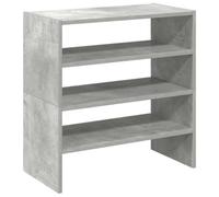 vidaXL Zapateros 2 uds apilables Gris hormigón 60x30x30,5 cm