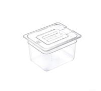 Vide - Recipiente con tapa, tanque de agua de policarbonato de grado alimenticio de 6 L/11 L para cocinas de inmersión, olla de cocción lenta transparente con escala de medición y mango, Reino Unido