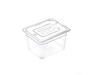 Vide - Recipiente con tapa, tanque de agua de policarbonato de grado alimenticio de 6 L/11 L para cocinas de inmersión, olla de cocción lenta transparente con escala de medición y mango, Reino Unido