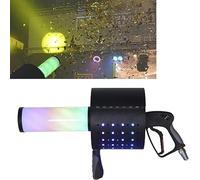 VIDECOR Máquina de Confeti de Cañón de CO2 de Mano, Pistola de Confeti de 7 Colores LED, Máquina de Chorro de CO2, Pistola de Confeti Portátil para Discoteca, Fiesta, Boda, Bares,