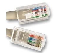 Videk Unbooted Cat5e UTP Cross Wired Patch Cable 2m Beige cable de red