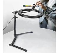 Video Anillo De Relleno Lámpara De Luz Live 26CM Fotografía Iluminación Teléfono Ringlight Trípode Soporte Foto Led Selfie Bluetooth