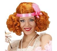 W WIDMANN Video Delta ? Peluca Charleston, de los locos años 1920, color rojo