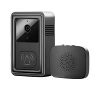 Video Doorbell Camera, Smart WiFi Doorbell with HD Night Vision, Wireless Security Camera with Adhesive Mount for Renters Homeowners Parents with Kids Apartment Entry Home Safety Use 3.35x2.09x0.94in