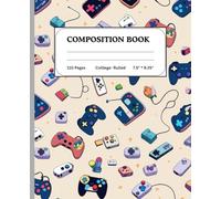 Video Game Controller Composition Notebook for Boys: Cool Video Game Controller Design | 110 Wide Ruled Pages | 7.5 x 9.25 in | Perfect for School, Journaling, or Gifts for Gamers