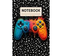 Video Game Notebook: 100 Pages 6 x 9 Wide Ruled Lined Pages Journal Diary For Students, Teens, and Game Lovers